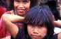Ayoreo-Totobiegosode children at the camp of the New Tribes Mission, an American fundamentalist missionary organisation, eight years after being contacted and forced out of the forest.Â© Jonathan Mazower/Survival
